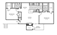 946 sq. ft. B1 floor plan