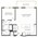832 sq. ft. A5S floor plan