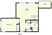 648 sq. ft. B4 floor plan