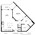 754 sq. ft. A4 floor plan