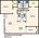 920 sq. ft. D floor plan