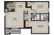 952 sq. ft. Pathway floor plan