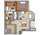 972 sq. ft. Mensa   (B1) floor plan