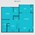 705 sq. ft. A2-Blue Jay MKT floor plan