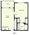 549 sq. ft. B1 floor plan