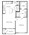 710 sq. ft. to 719 sq. ft. A1 Alt floor plan