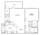 796 sq. ft. A2P floor plan