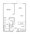 673 sq. ft. to 722 sq. ft. A0 floor plan