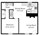 644 sq. ft. Lavaca floor plan