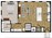 805 sq. ft. Impressionist/Mkt floor plan