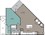 791 sq. ft. to 906 sq. ft. A2 floor plan