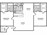 932 sq. ft. B1 floor plan