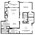 1,062 sq. ft. Parlor floor plan