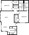 1,062 sq. ft. B2 floor plan