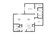 1,041 sq. ft. to 1,056 sq. ft. A3 floor plan