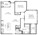 968 sq. ft. A4 floor plan