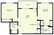 893 sq. ft. C3 floor plan