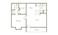 566 sq. ft. A floor plan