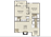 980 sq. ft. Gladwater/B8-C floor plan