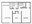 645 sq. ft. Bonelli floor plan