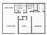 645 sq. ft. B1 floor plan