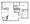1,046 sq. ft. B3 floor plan