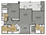 1,098 sq. ft. B4 floor plan