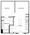 604 sq. ft. to 651 sq. ft. A1 floor plan