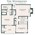 759 sq. ft. Woodhaven floor plan