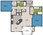 1,119 sq. ft. 2D floor plan