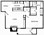 815 sq. ft. floor plan