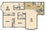 1,229 sq. ft. D floor plan