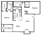 960 sq. ft. RW B-2 floor plan