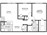 896 sq. ft. B1 floor plan