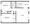 850 sq. ft. ABP floor plan