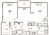 897 sq. ft. Chell/A5 floor plan