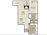 703 sq. ft. A4-West floor plan