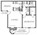 678 sq. ft. Lark floor plan