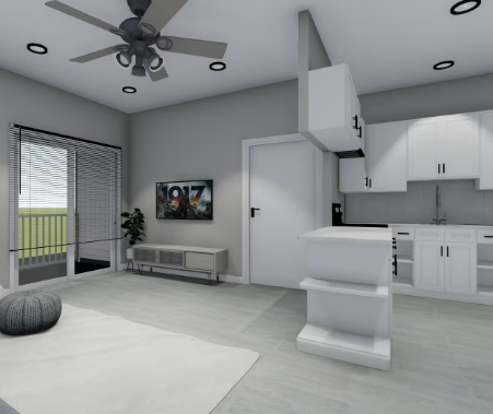 Green Gardens - Living/Kitchen - Photo 4 of 4