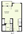 404 sq. ft. A1 floor plan