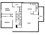 980 sq. ft. floor plan