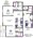 918 sq. ft. to 979 sq. ft. Magnolia floor plan
